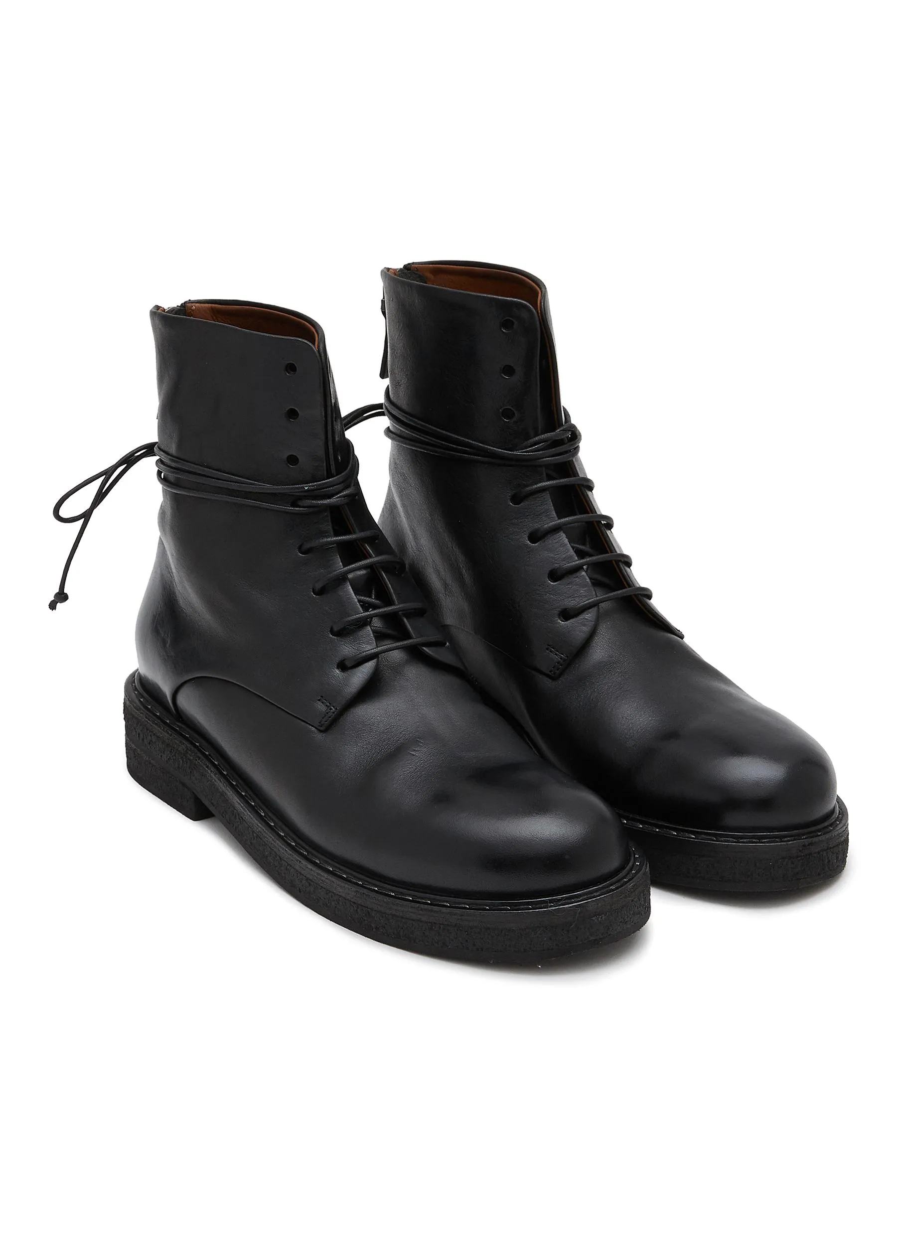 -----------MARSÈLL ---- ------------ ----Parrucca Leather Ankle Boots --