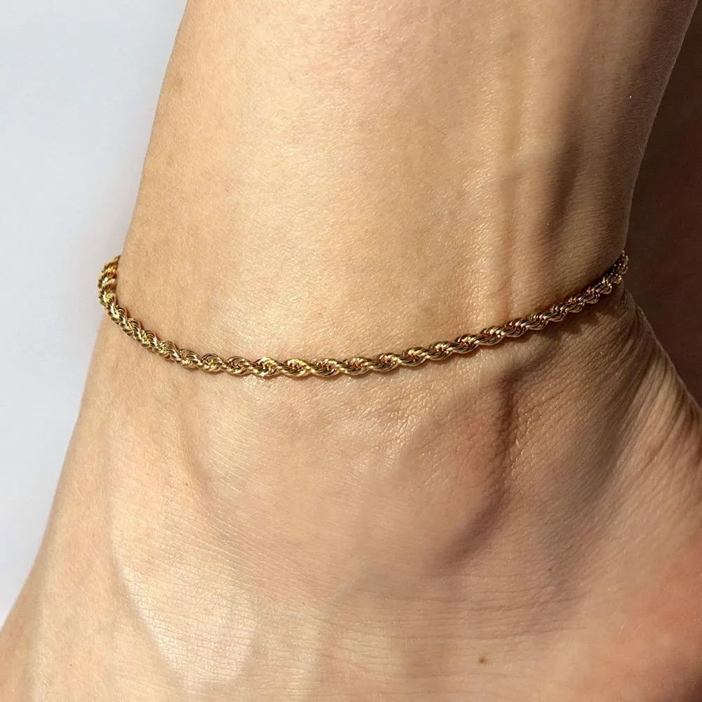 3mm Rope Chain Anklet