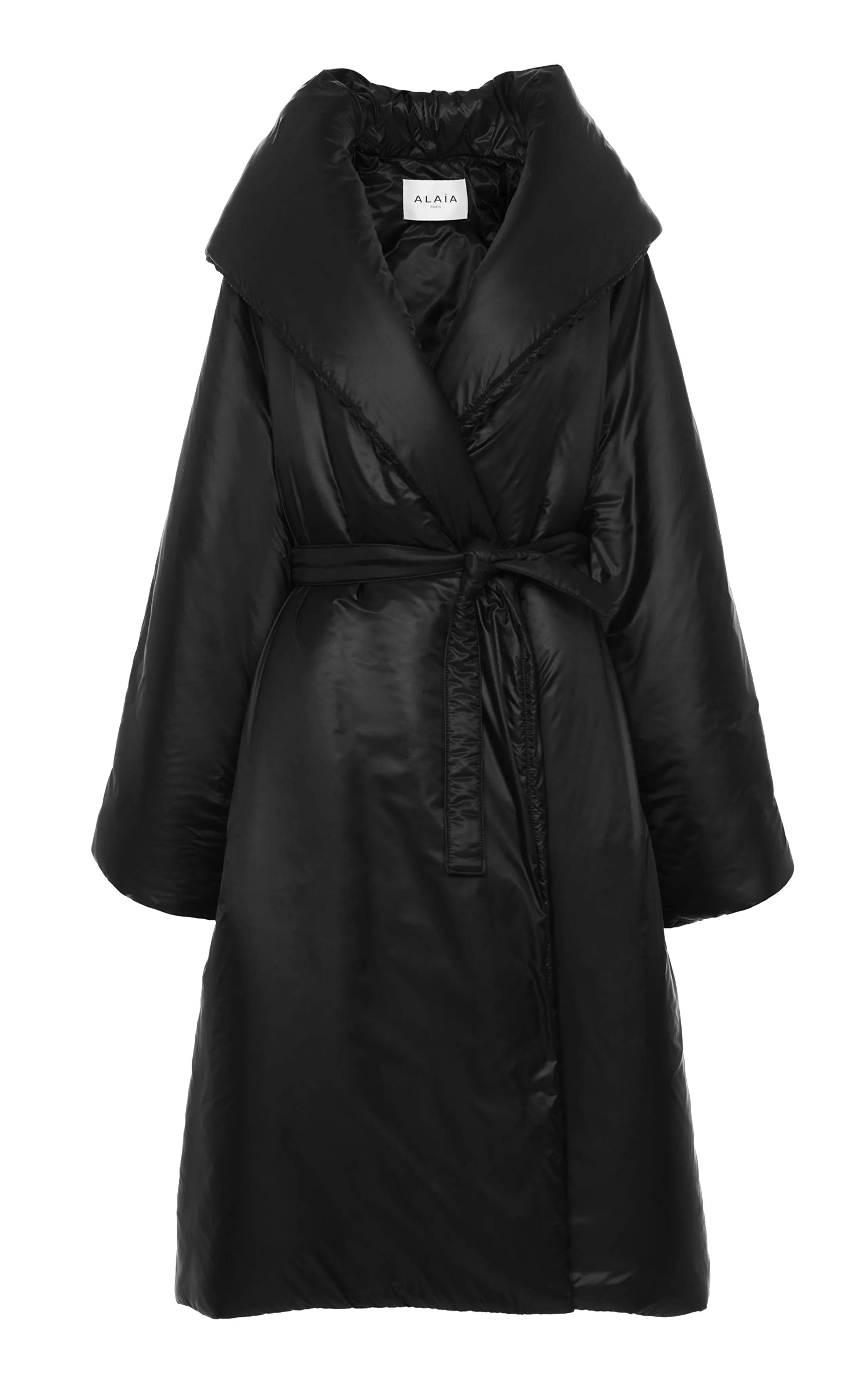 ALAÏA Belted Padded Nylon Coat