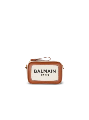 B-Army canvas and leather clutch