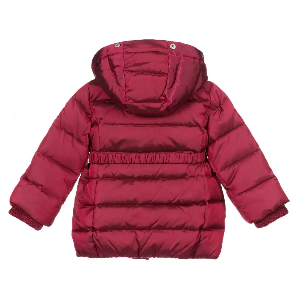 Baby Girls Red Puffer Coat 