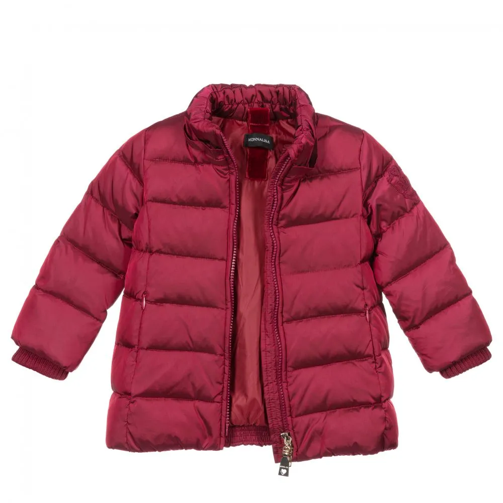 Baby Girls Red Puffer Coat 