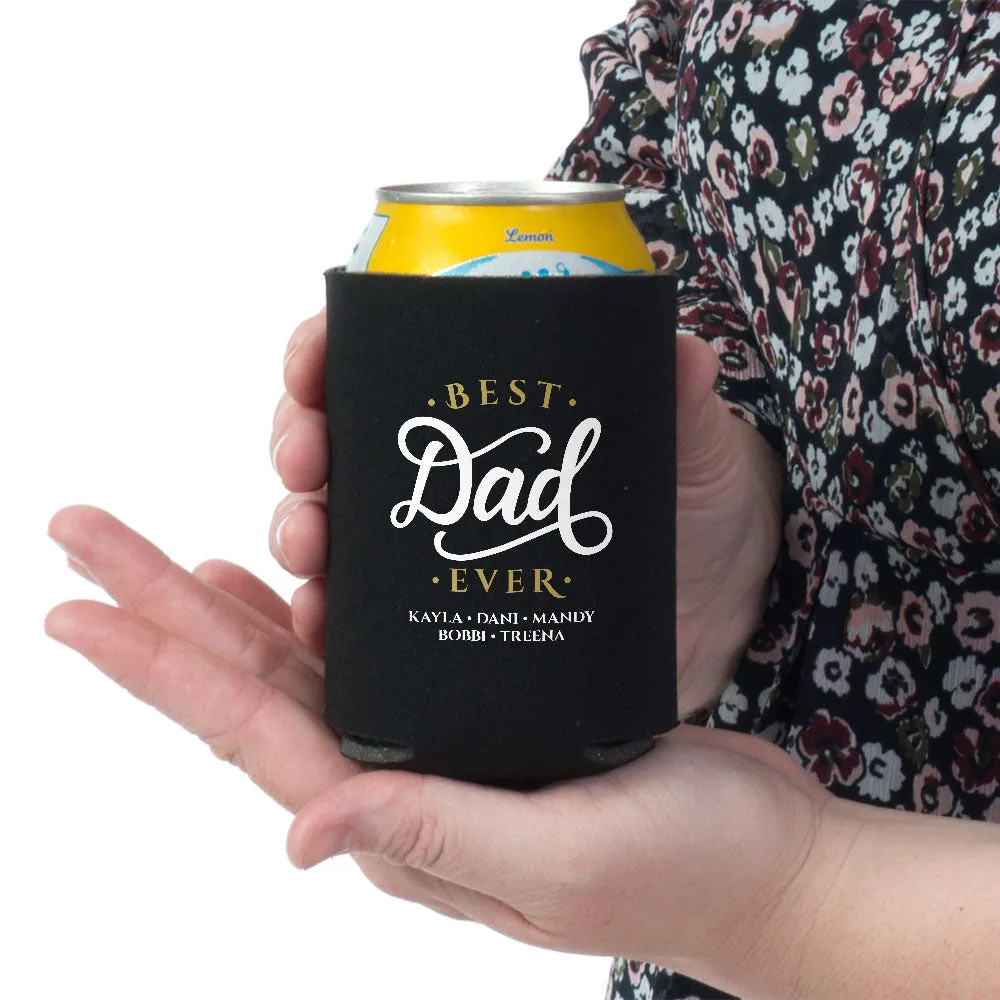 Best Dad Ever Personalized Can Wrap