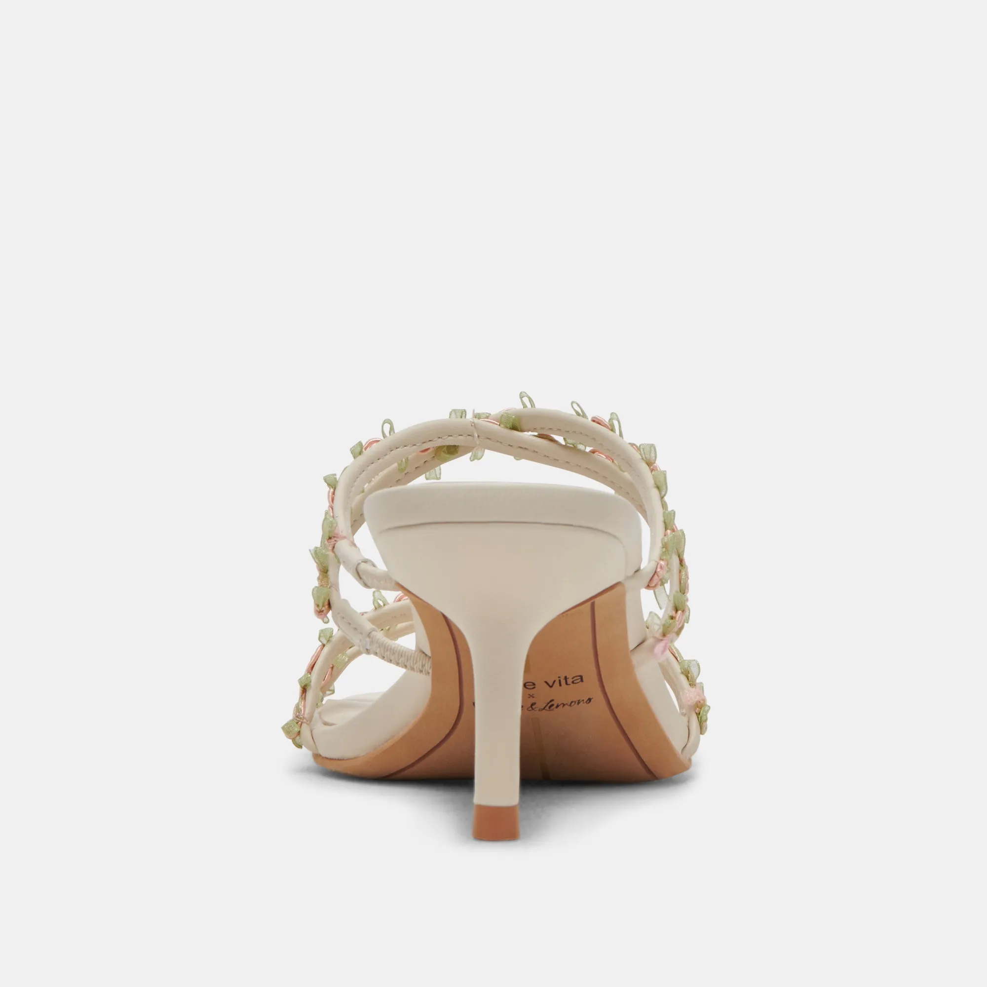 BETTI WIDE HEELS IVORY MULTI STELLA