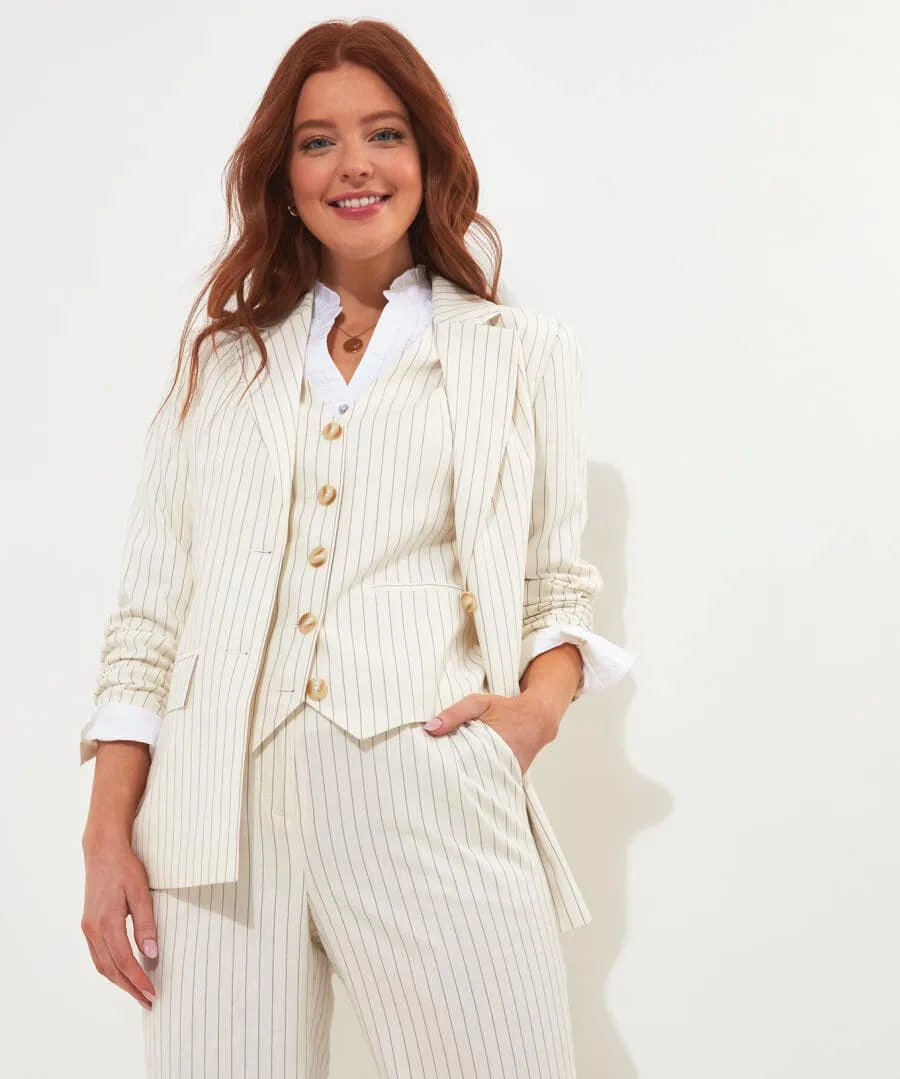 Bianca Pinstripe Jacket