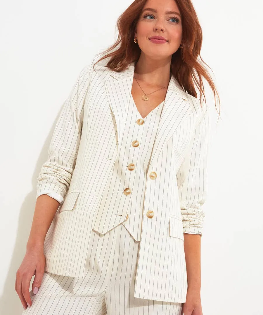 Bianca Pinstripe Jacket