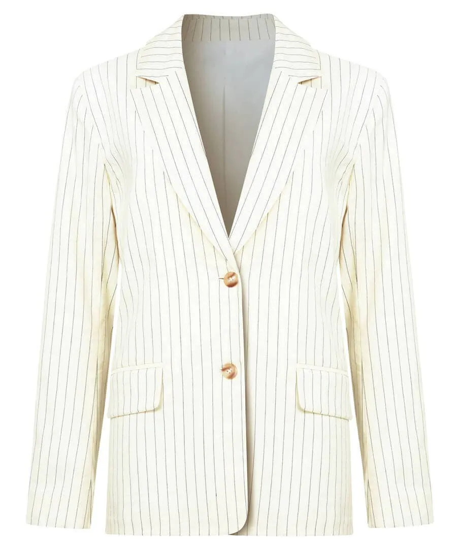 Bianca Pinstripe Jacket