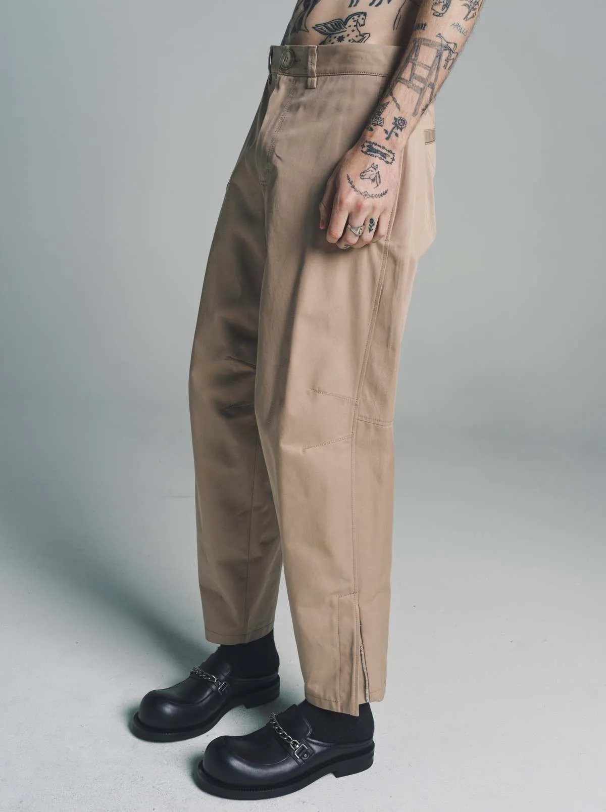 Biker Trousers - Sand