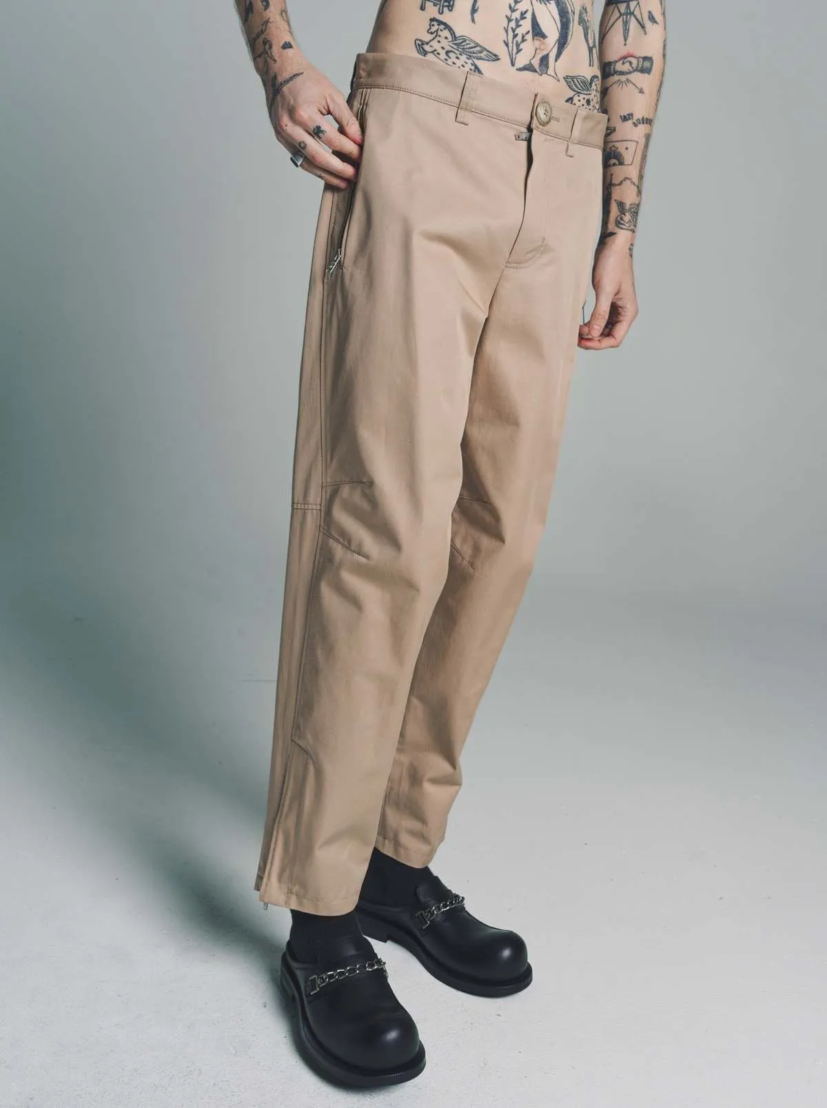 Biker Trousers - Sand