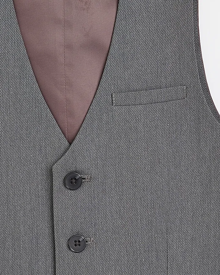 Boys grey suit waistcoat