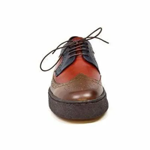 British Walkers Wingtips Men's Olive Burgundy Navy Leather Oxfords