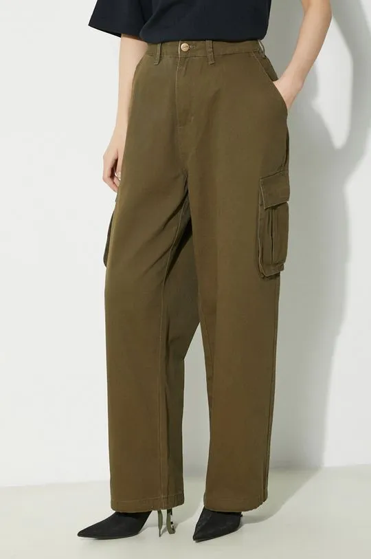 Butter Goods cotton trousers Field green color BGQ1244602