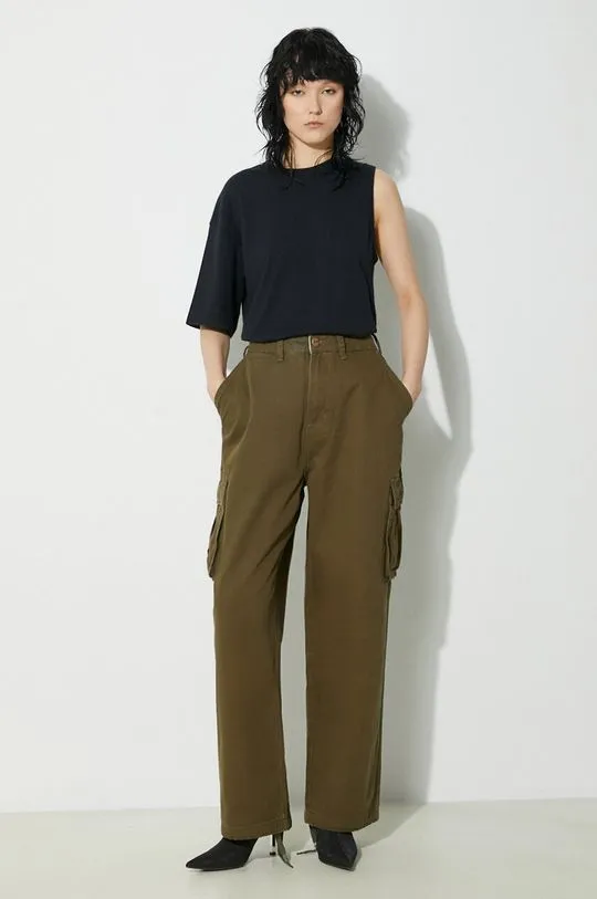 Butter Goods cotton trousers Field green color BGQ1244602