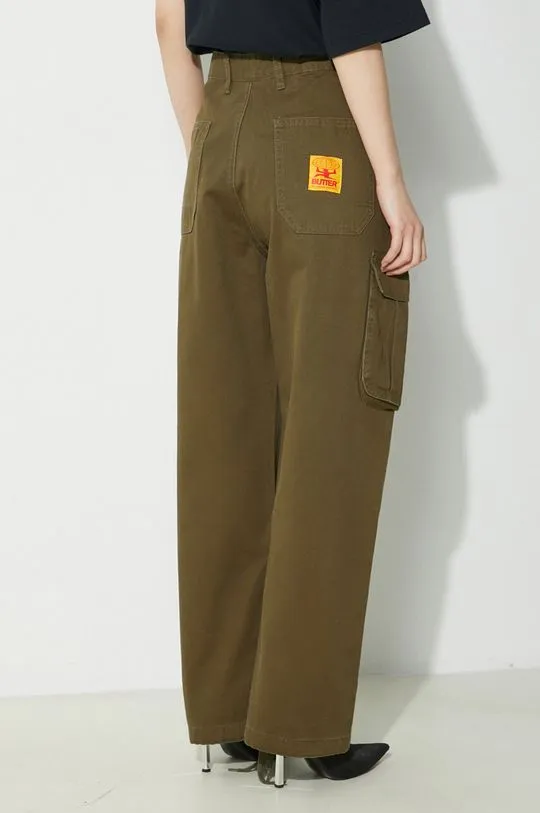 Butter Goods cotton trousers Field green color BGQ1244602