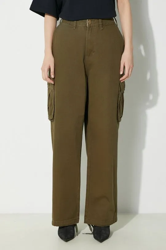 Butter Goods cotton trousers Field green color BGQ1244602