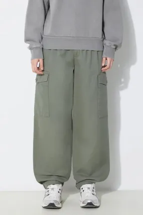 Carhartt WIP cotton trousers Collins Pant green color I029789.1YFGD