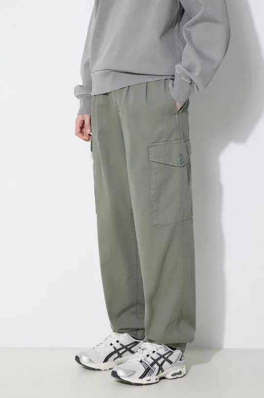 Carhartt WIP cotton trousers Collins Pant green color I029789.1YFGD