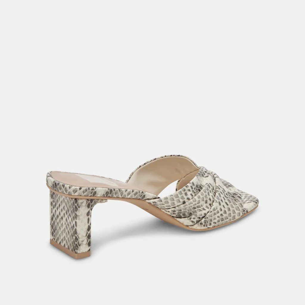 CARLAN HEELS GREY WHITE EMBOSSED SNAKE– Dolce Vita 6940809134146