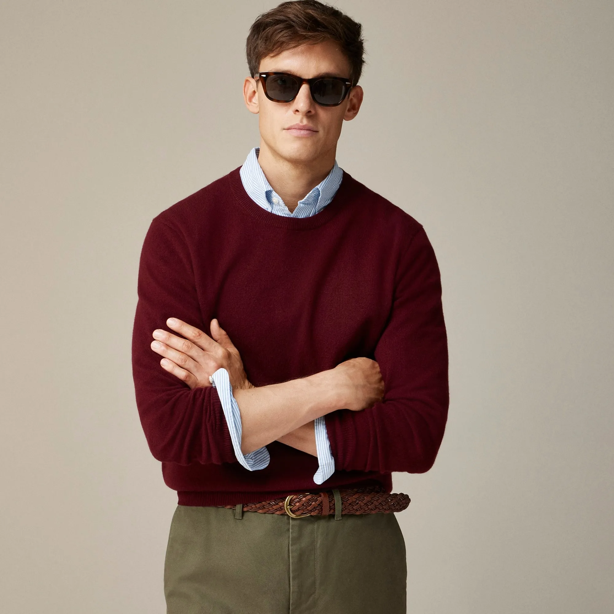 Cashmere crewneck sweater