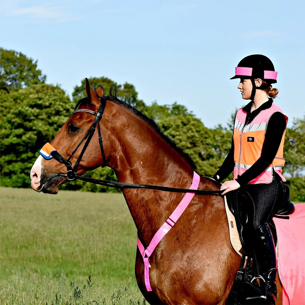 Charlotte Dujardin Multi Coloured Waistcoat Pink/Orange | Ingatestone Saddlery