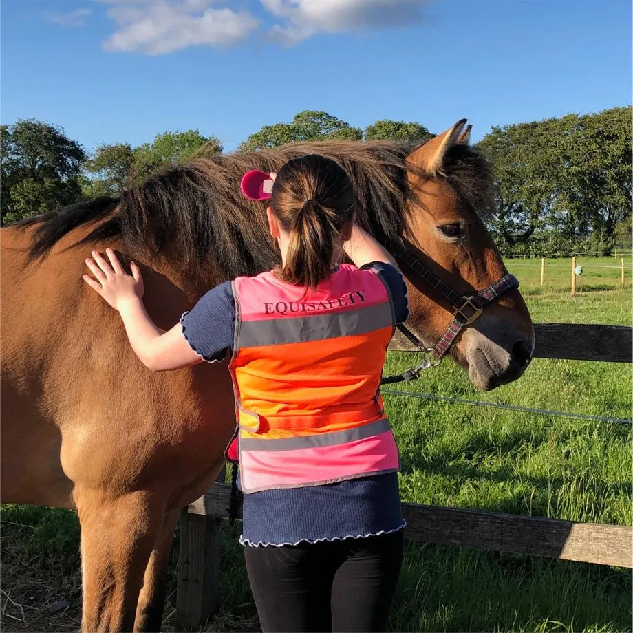 Charlotte Dujardin Multi Coloured Waistcoat Pink/Orange | Ingatestone Saddlery