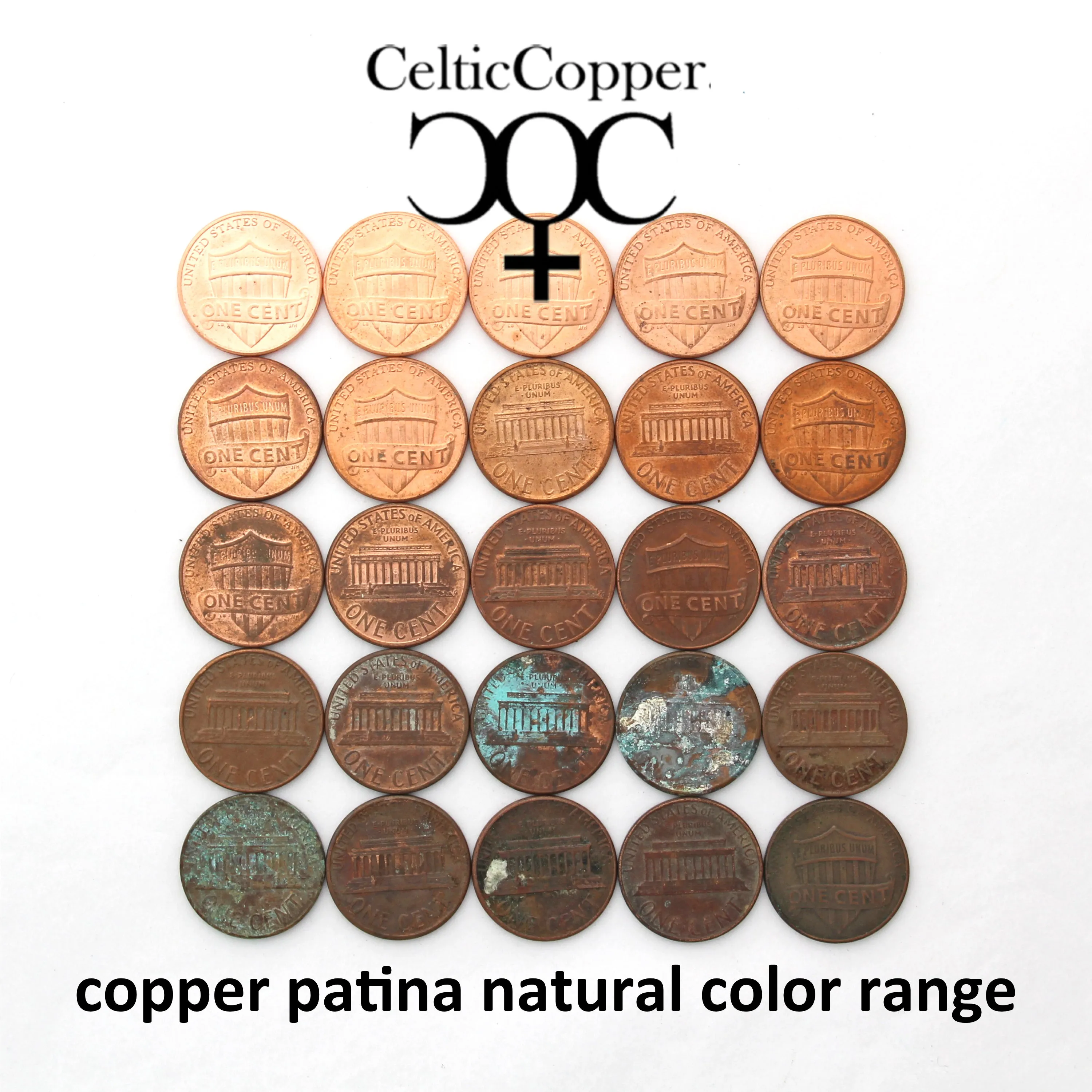 Copper Earring Studs US Penny Mini 5mm One Cent Coin Replica American Copper Penny Earring Studs