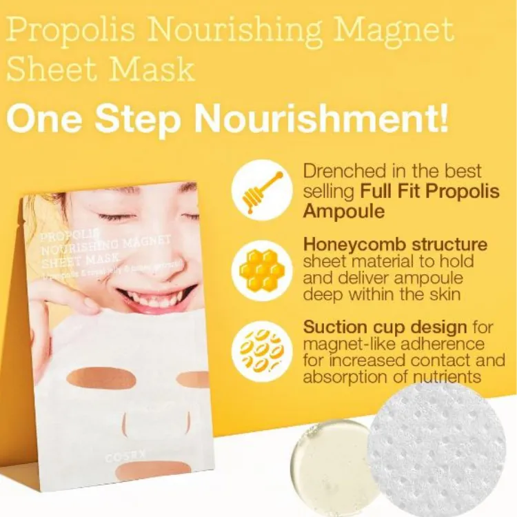 Cosrx Full Fit Propolis Nourishing Magnet Sheet Mask - 10EA