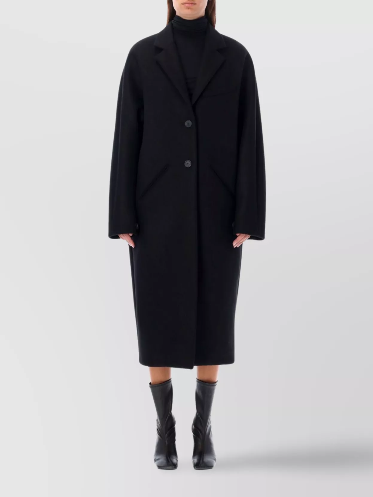 Courrèges   Wool long coat pockets