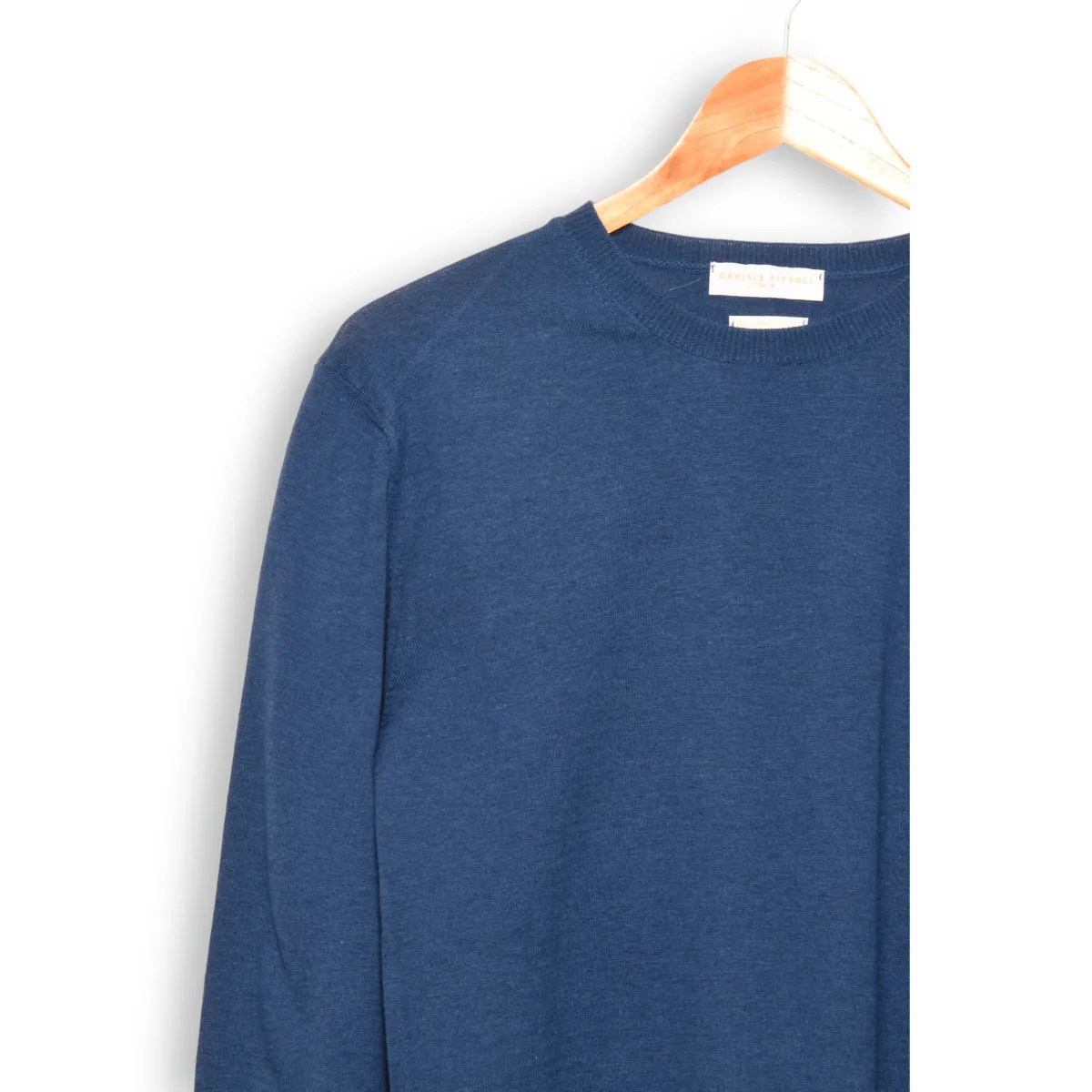 Daniele Fiesoli Cotton Crewneck DF 0320 23 bluette