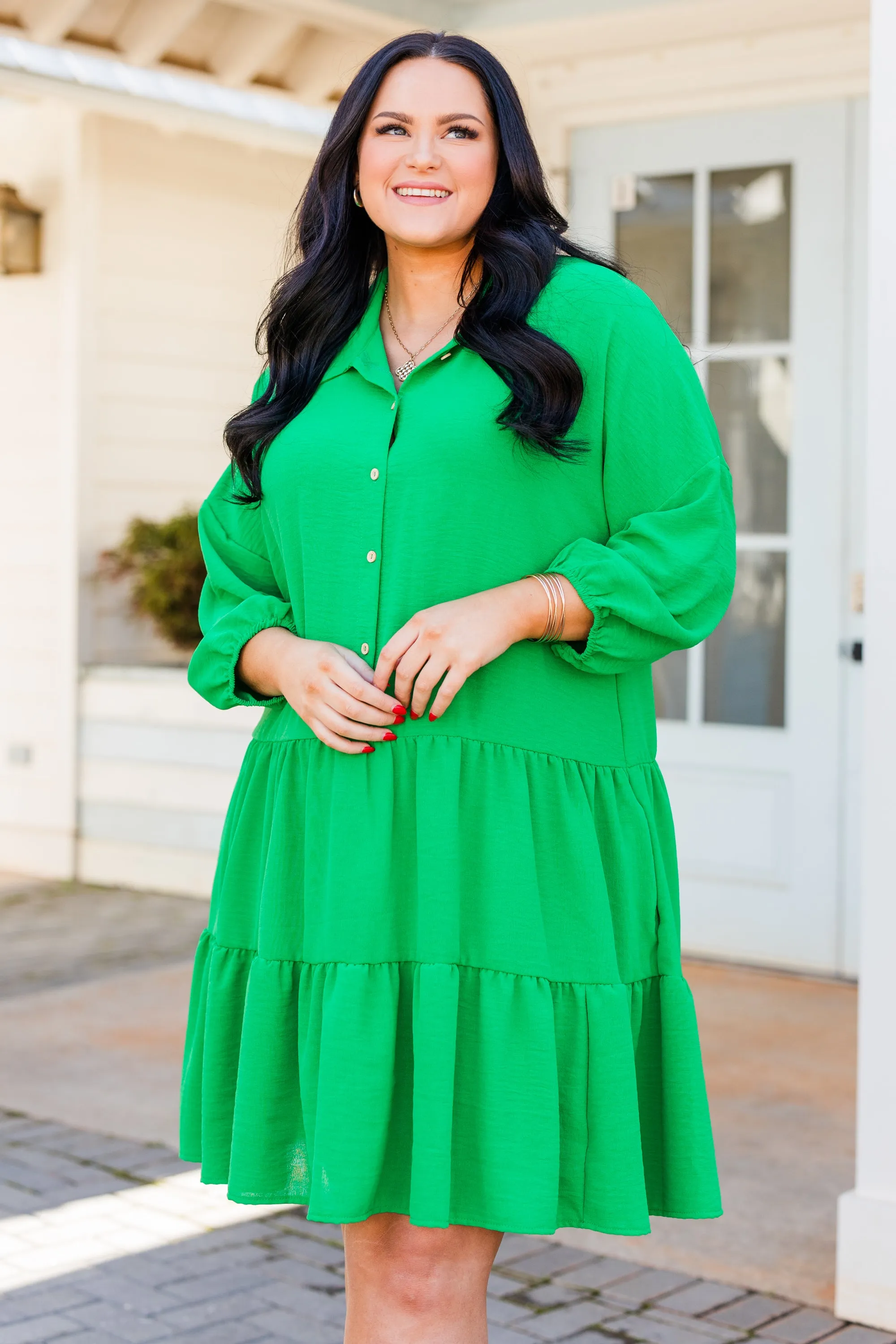 Enchanting Dreams Dress, Kelly Green