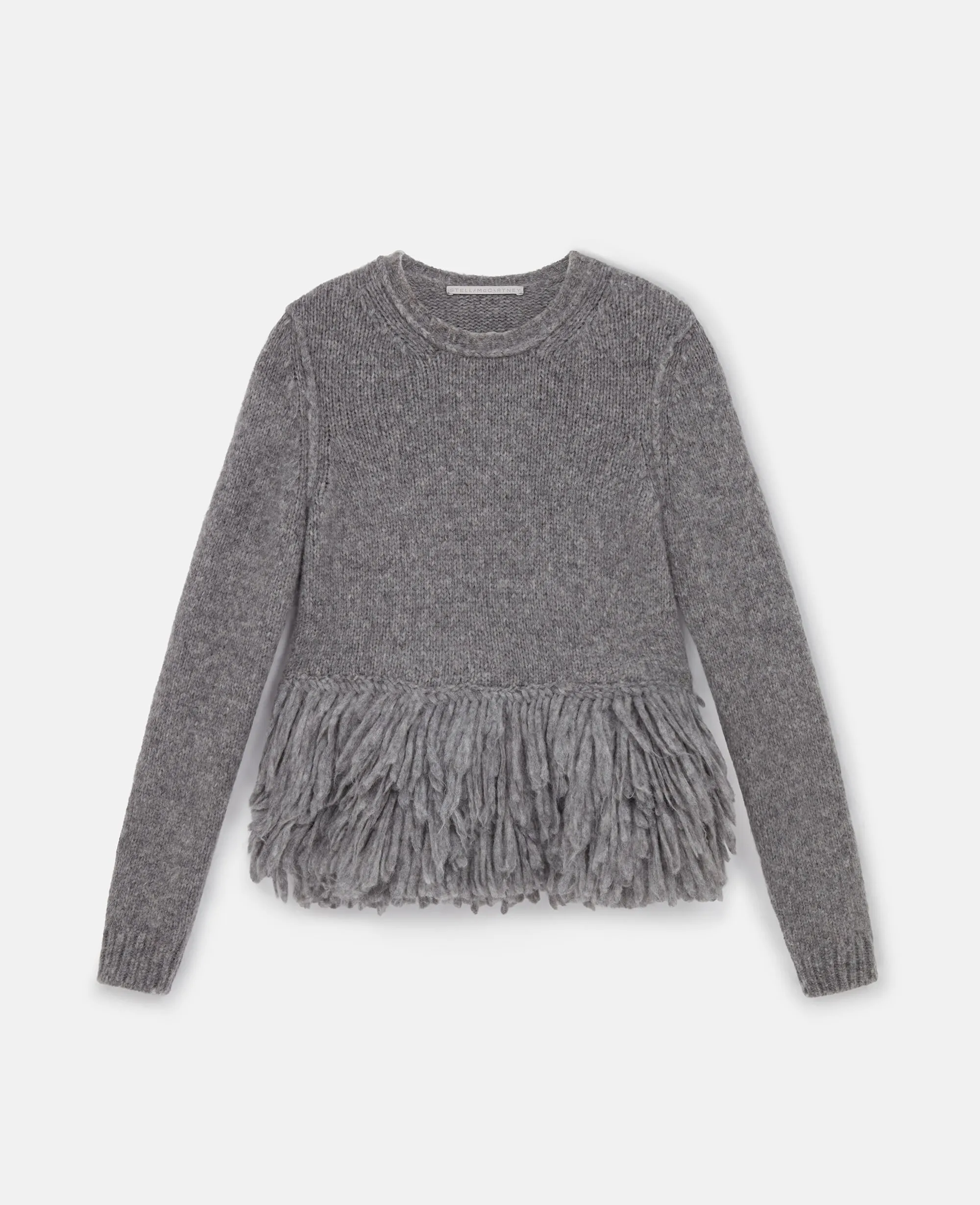 Feather Peplum Wool Sweater