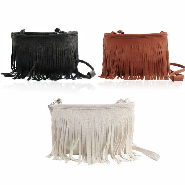 Forward Tassel Shoulder Messenger Clutch Baguette Hbag women Satchel For s