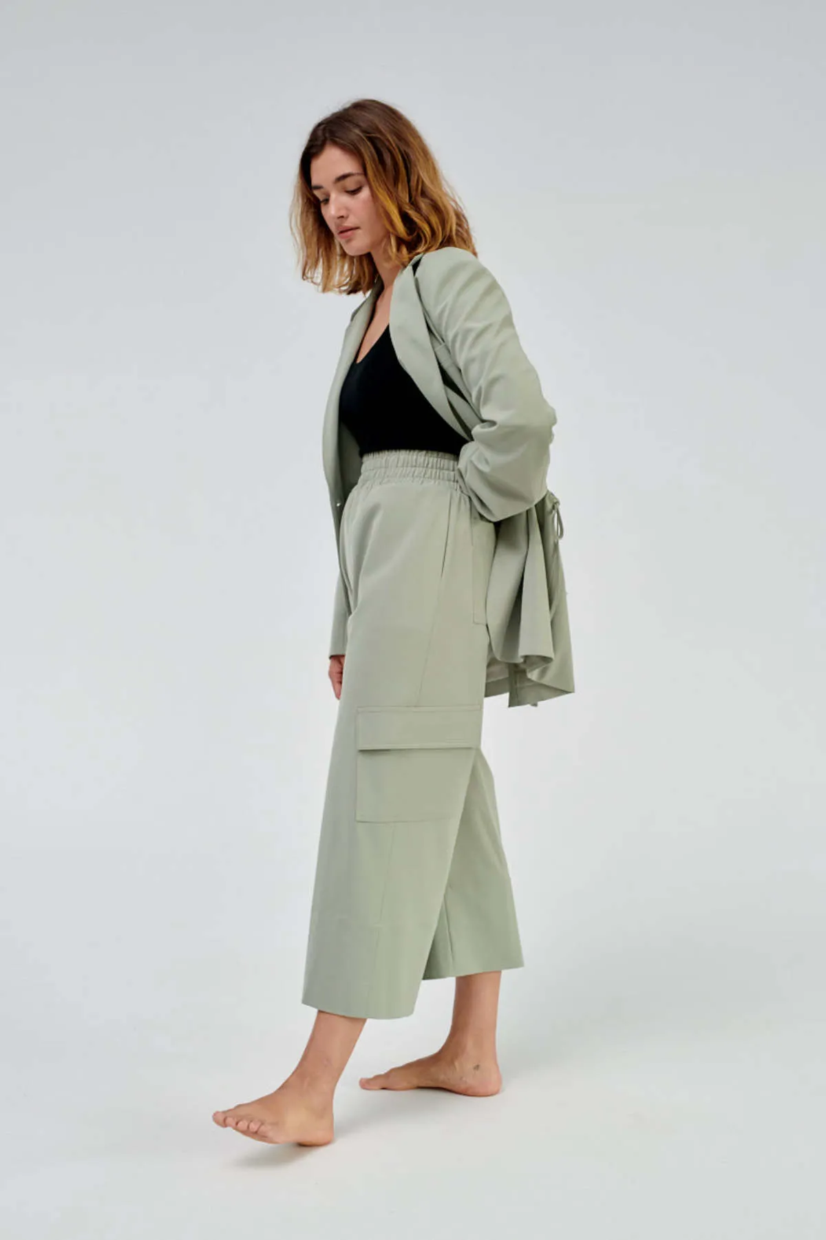 Gathered Culottes - Menthe