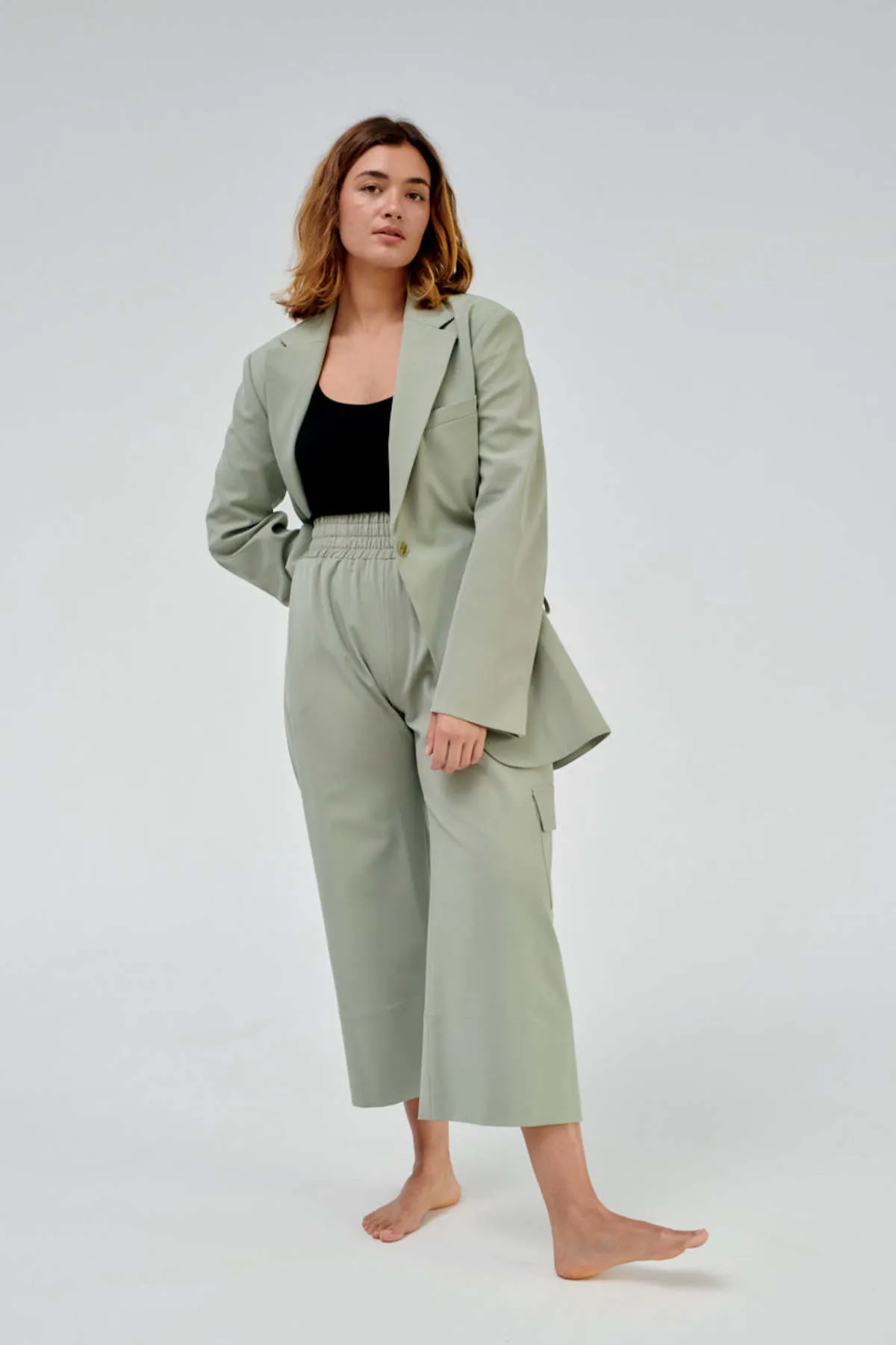 Gathered Culottes - Menthe