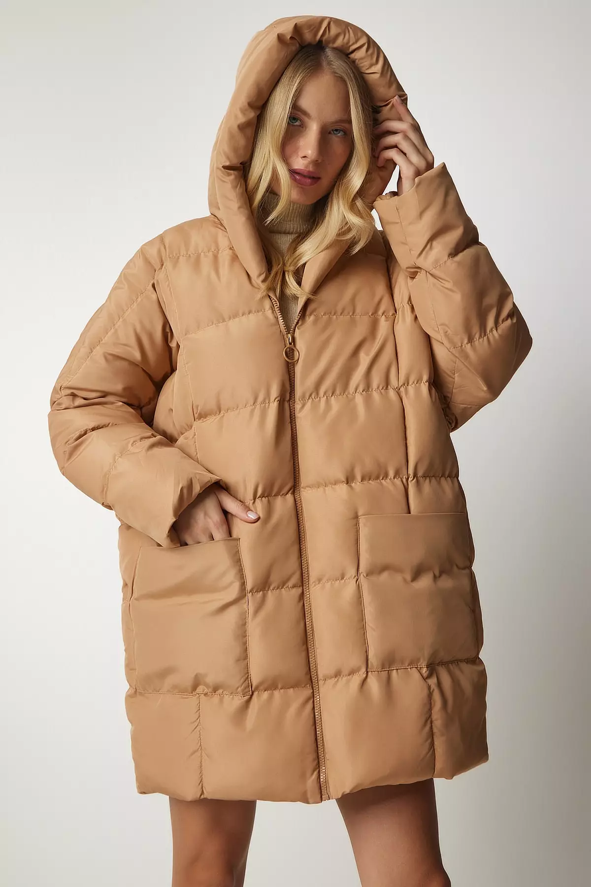 Happiness Istanbul Hooded Oversized Puffer Coat