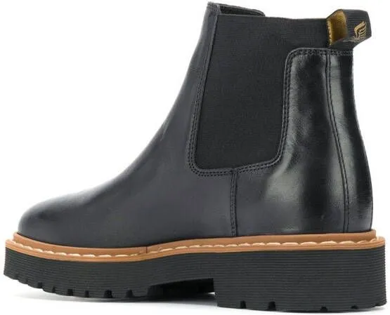 Hogan leather ankle boots Black