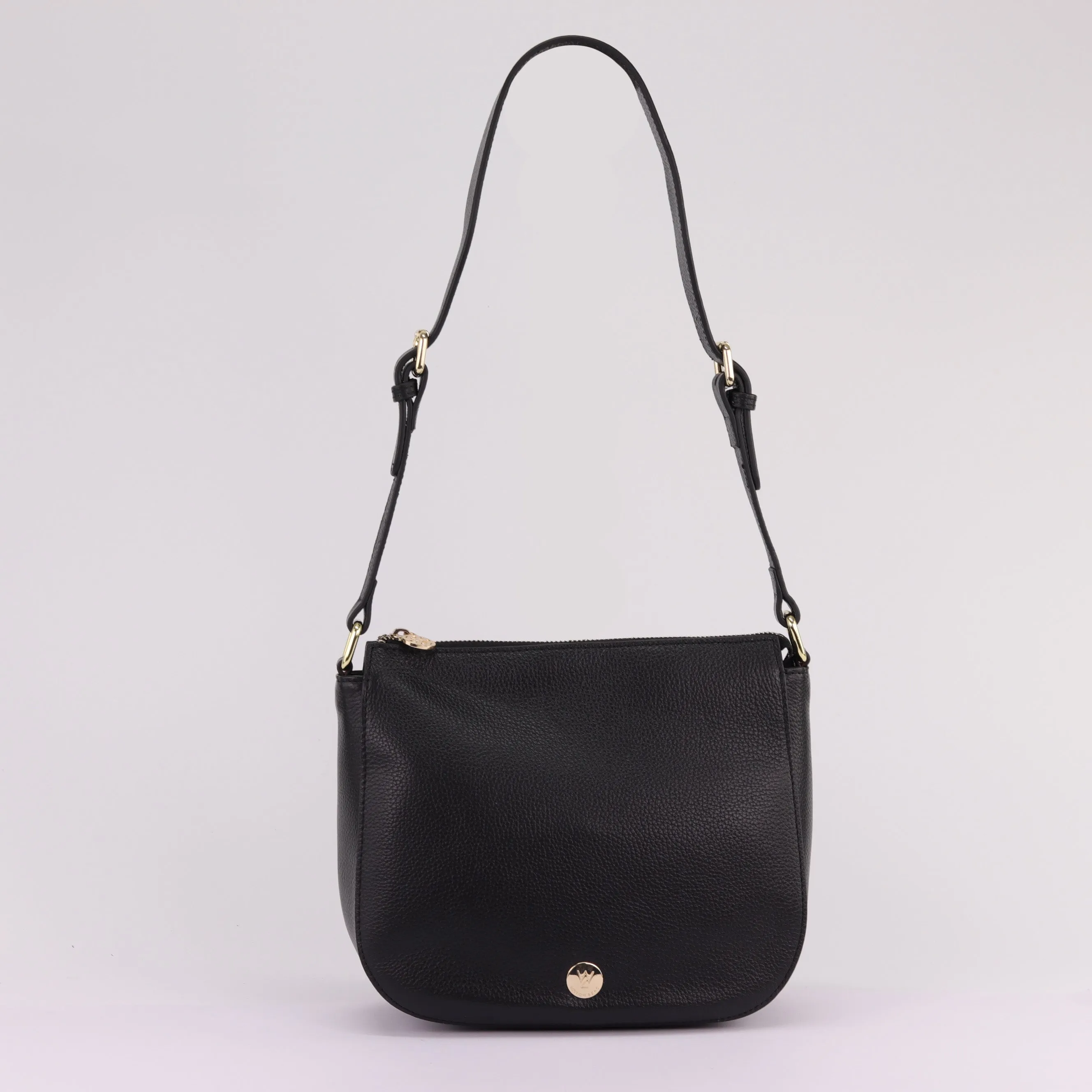 Ingrid pebbled leather shoulder bag