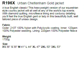 Jacket Cheltenham Quilted Coat – JOC