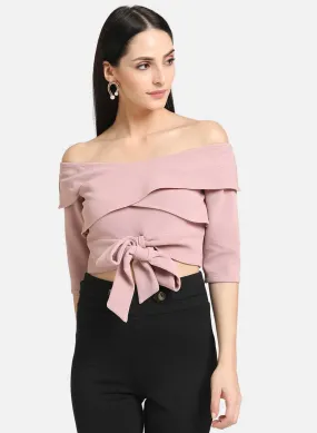 Jersey Wrap Tie Top