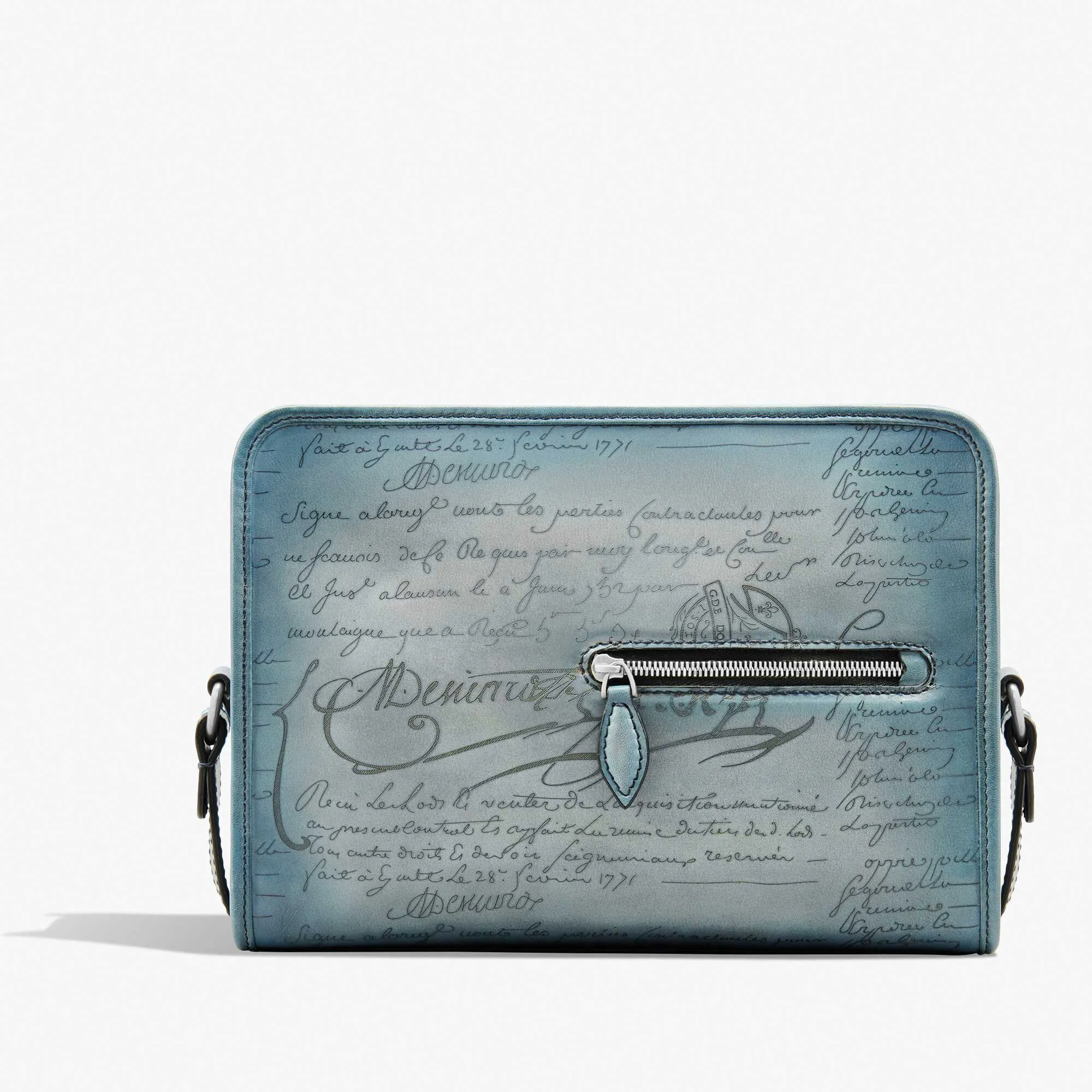 Journalier Scritto Leather Messenger