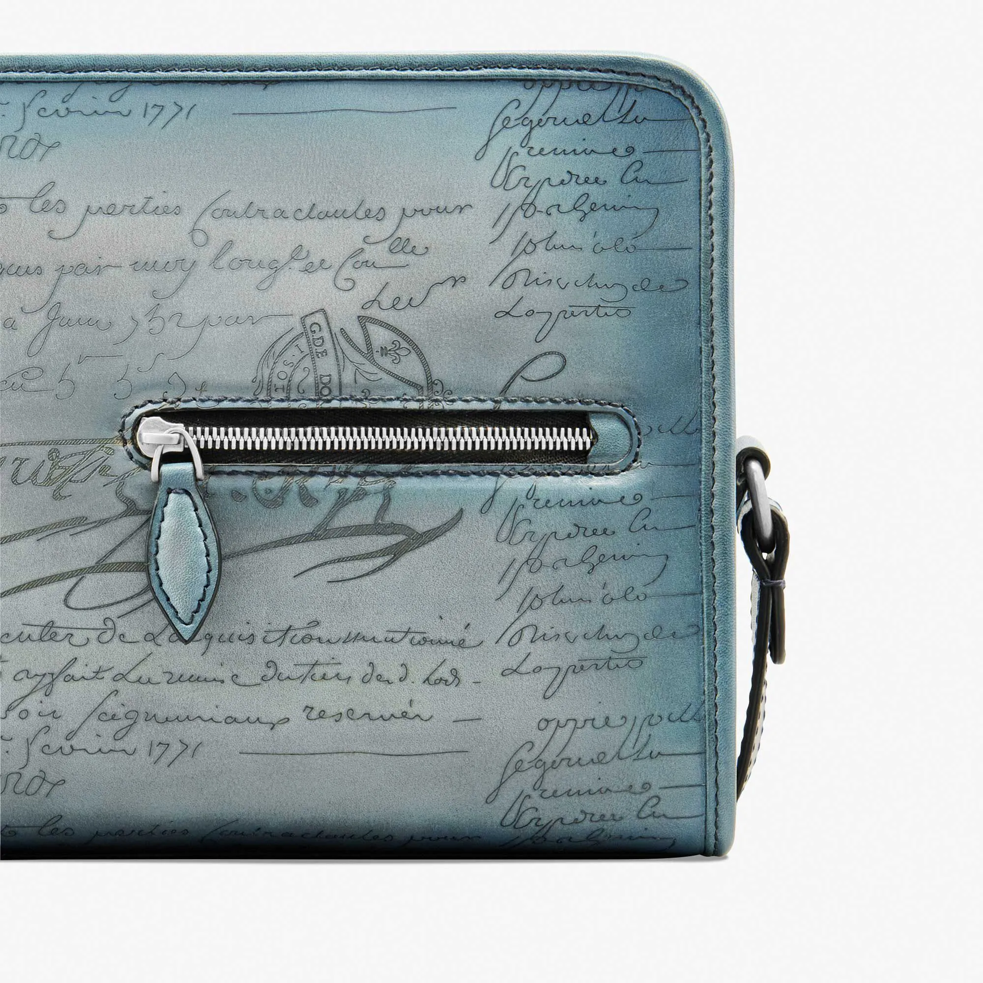 Journalier Scritto Leather Messenger