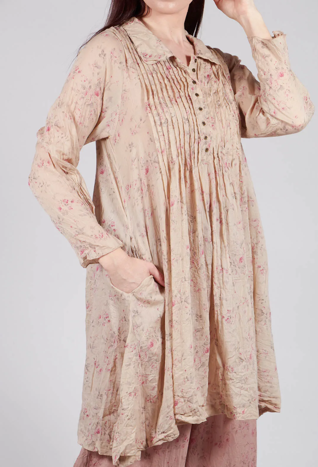 Jujube Tunic in Liberty Beige Print