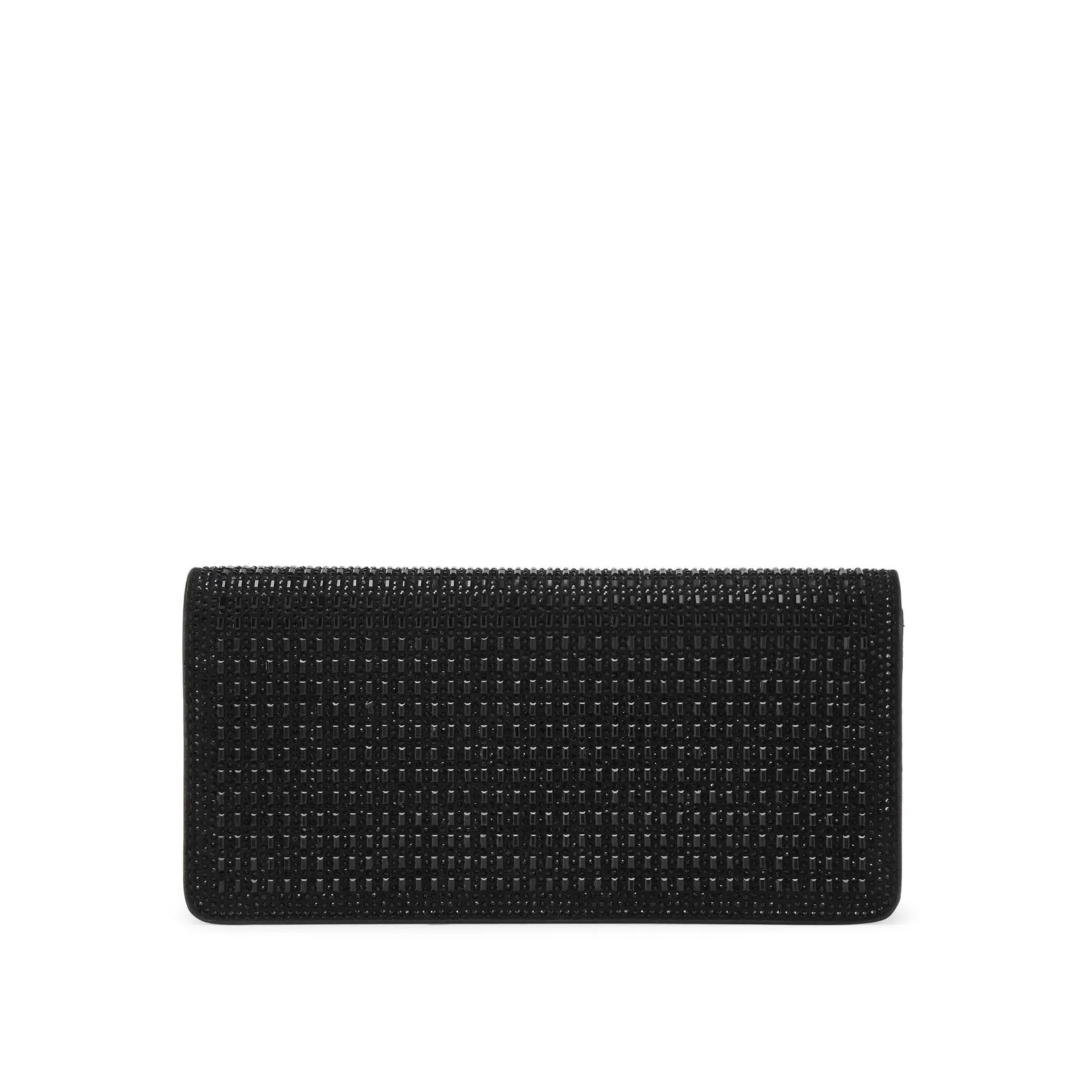 KG Kurt Geiger Women's Clutch Bag Black Suedette Fleur