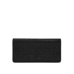 KG Kurt Geiger Women's Clutch Bag Black Suedette Fleur