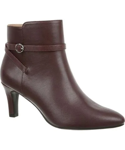 Life Stride Guild Womens Harness Pointed Toe Ankle Boots