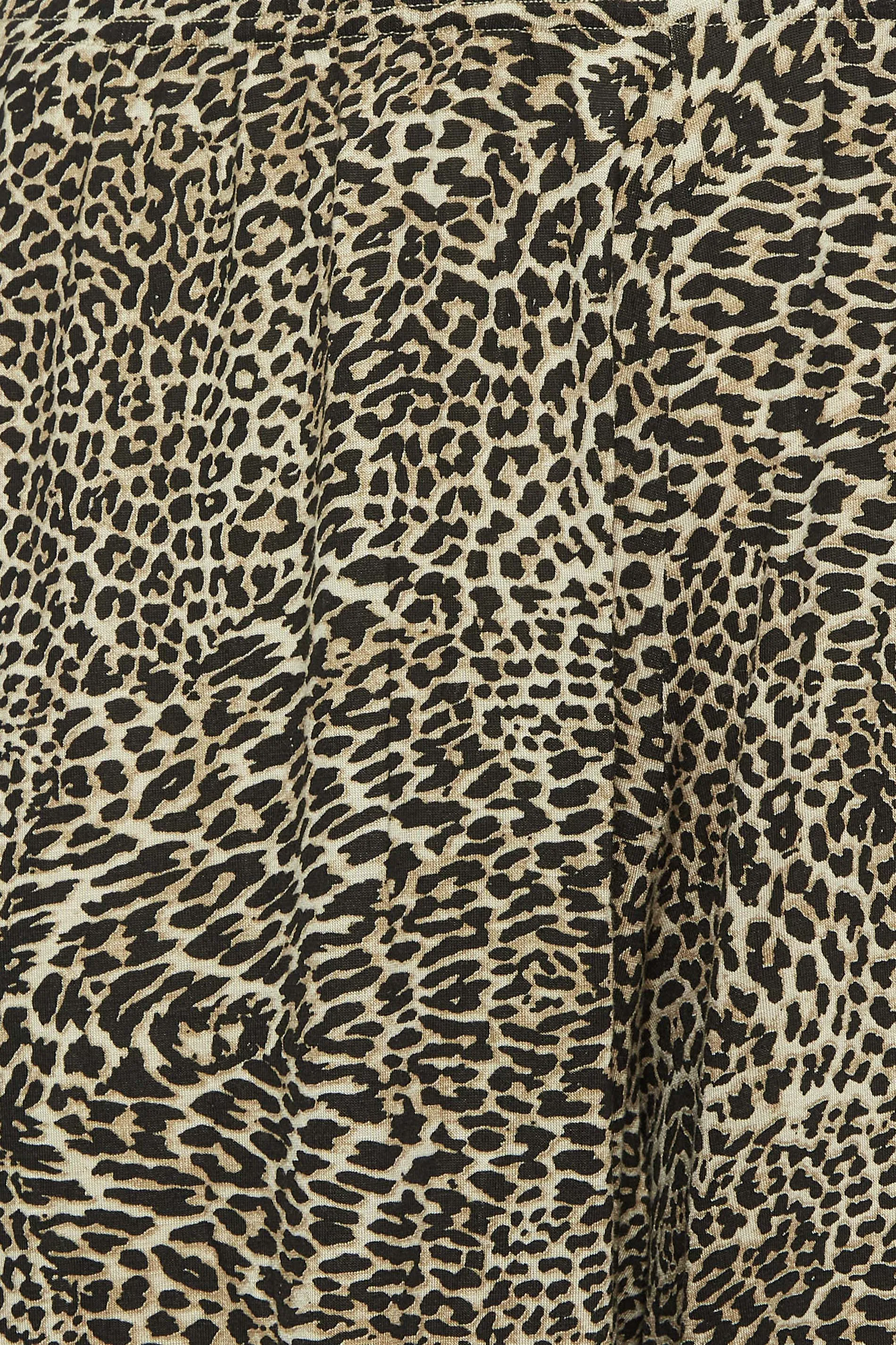 LIMITED COLLECTION Curve Brown Leopard Print Extra Wide Leg Culottes