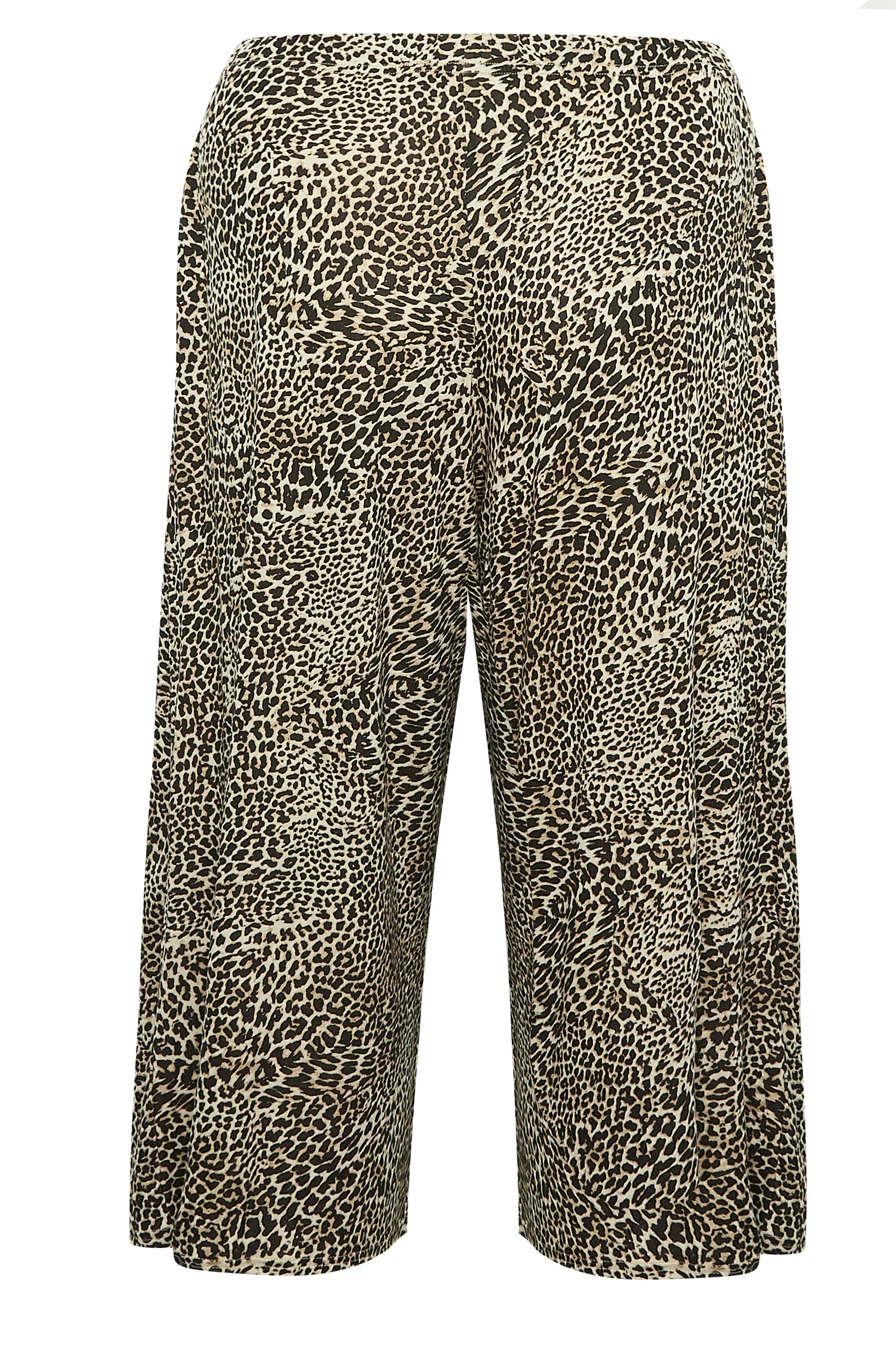 LIMITED COLLECTION Curve Brown Leopard Print Extra Wide Leg Culottes