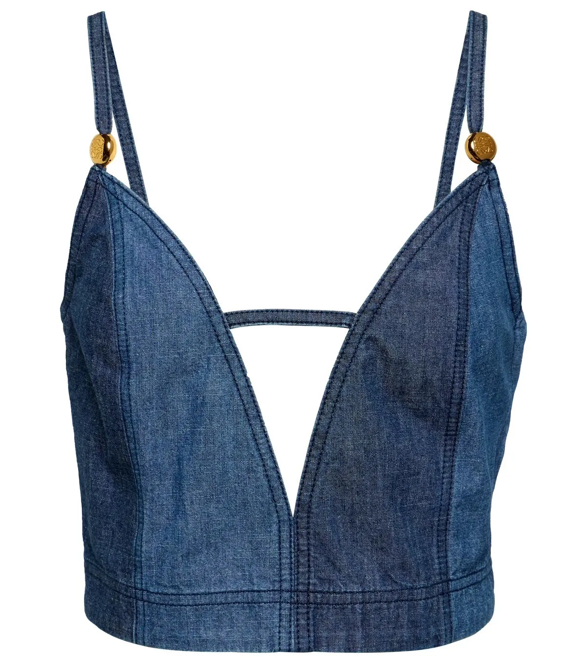 LOEWE  |Strappy top in denim