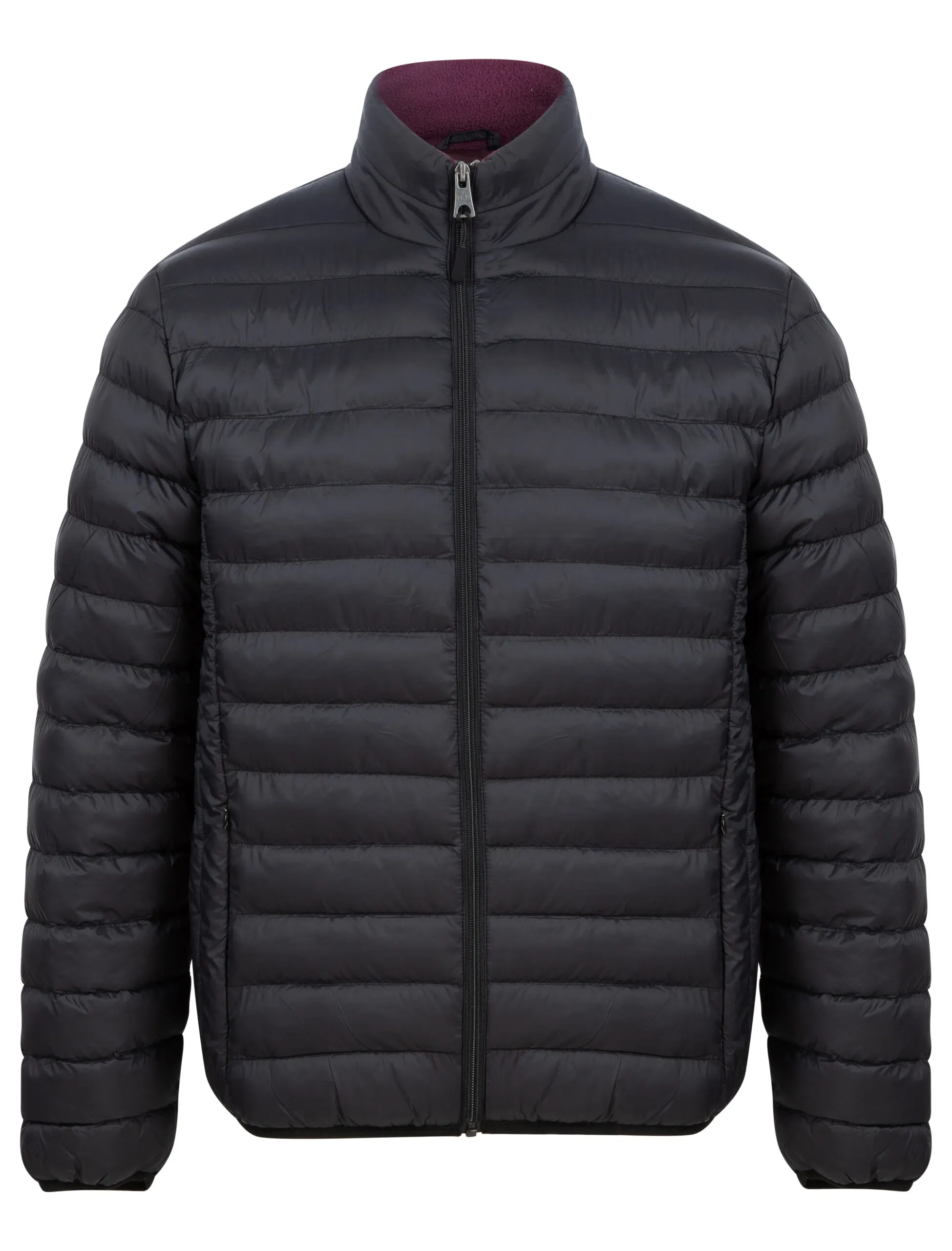 Men’s Quilted Padded Puffer Jacket Funnel Neck Bubble Coat