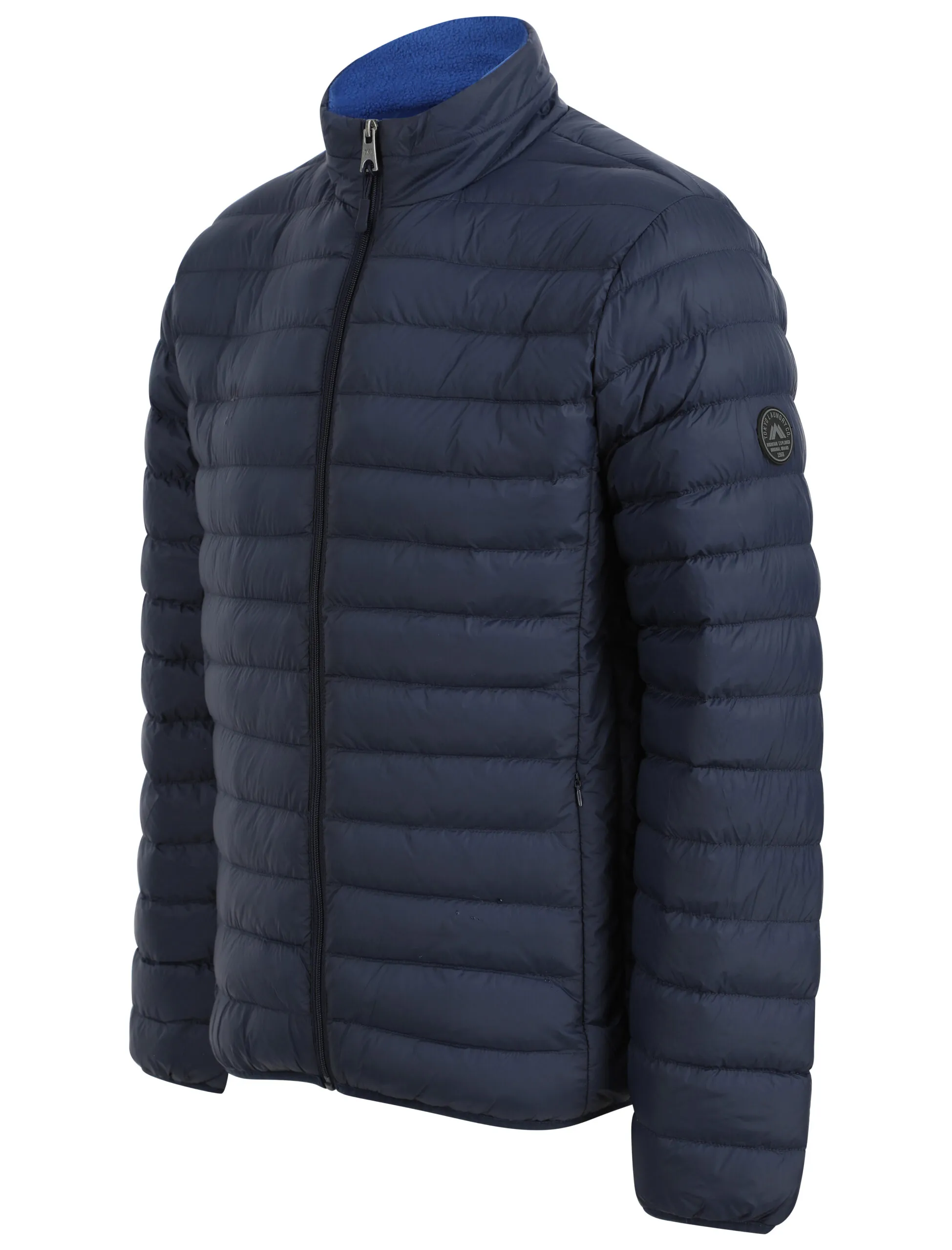 Men’s Quilted Padded Puffer Jacket Funnel Neck Bubble Coat